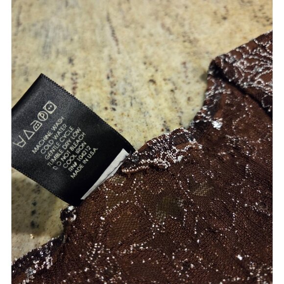 Lot of 4 j.t.b. Sz M Floral Stretch Evening Top Sparkle Holiday 3/4 Sleeve - Picture 12 of 16